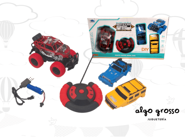 JEEP A RADIO CONTROL + 2 CARCASA "BATERIA RECARGABLE" art.BL6882