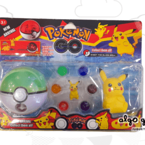 POKEMON- POKEBOLA LANZA PELOTITAS + 2 FIGURAS BLISTER "ALTERNATIVO" art.PK104