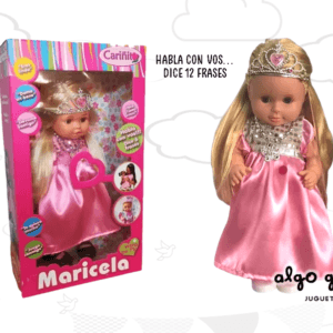 MARICELA MUÑECA PRINCESA 40CM - HABLA 12 FRASES art.825