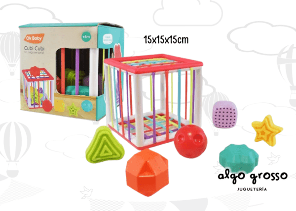 CUBI CUBI CUBO JUEGO SENSORIAL 16CM art.OKBB0292