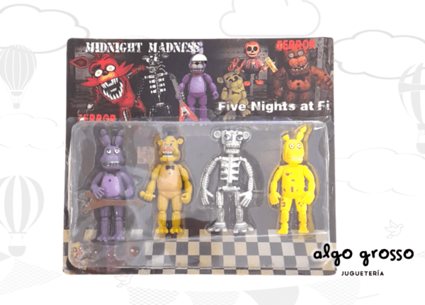 FREDDY FIVE NIGHTS 4 FIGURAS "ALTERNATIVO"