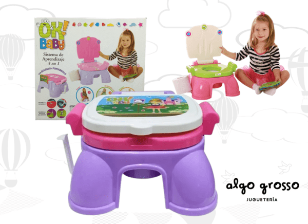 PELELA 3 EN 1 CON PORTA ROLLO art.OKBB0003