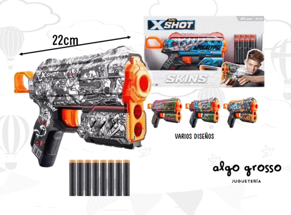 XSHOT ARMA LANZA DARDOS "SKINS FLUX" ZURU art.7298/36516