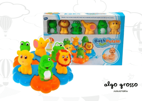 BATH PUZZLE FUN 12 PIEZAS - 6 ANIMALES art.5788/ESA609