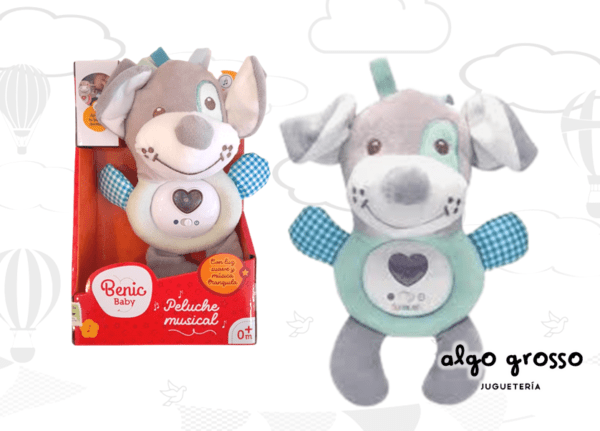 PELUCHE DE 20CM MUSICAL "BENIC BABY" LUZ Y SONIDO art.6588/BB058