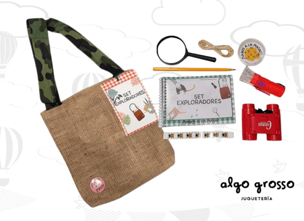 KIT EXPLORADORES BOLSO CON 10 ACCESORIOS art.MALM300