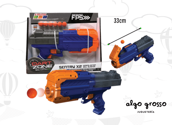 DART ZONE ARMA SENTRY X2 LANZA PELOTAS art.61090