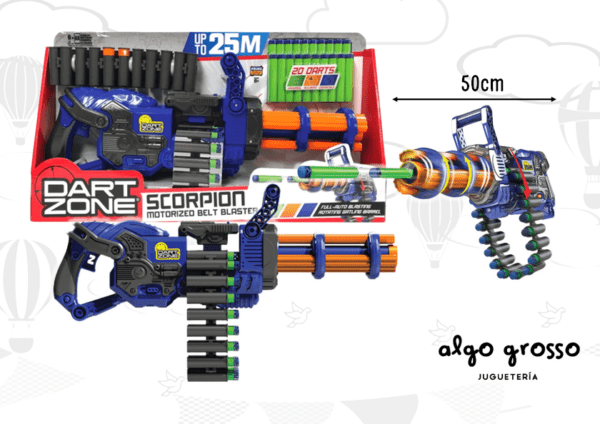 DART ZONE ARMA SCORPION LANZA DARDOS art.61080