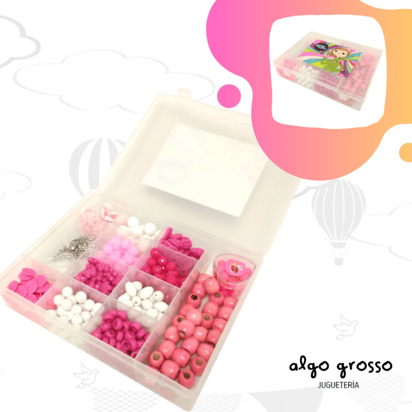 CAJA GRANDE FULL HIPPIE SET PARA ARMAR BIJOU art.LOOK40