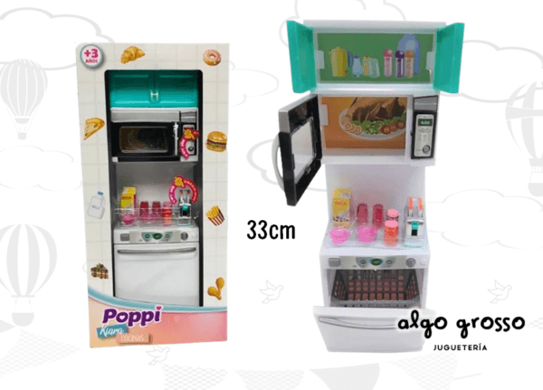 SET KIARA COCINAS MODULO CON MICROONDA CON LUZ Y SONIDO art.7125