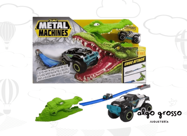 PISTA METAL MACHINES COCODRILO + AUTO art.7058/6718