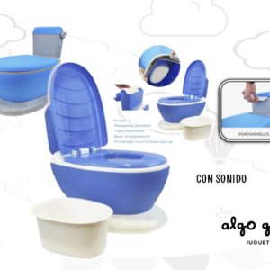 PELELA INODORO CELESTE CON SONIDO art.OKBB0282
