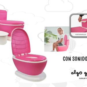 PELELA INODORO ROSA CON SONIDO art.OKBB0283