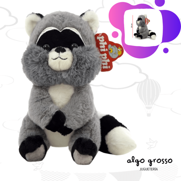 MAPACHE SENTADO 28CM art.8136
