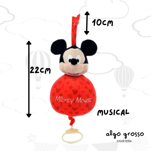 CUNERO MUSICAL PELUCHE MICKEY art.MY100