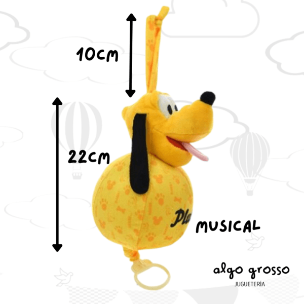 CUNERO MUSICAL PELUCHE PLUTO art.MY104