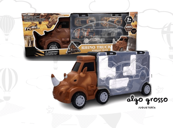 CAMION DE 32CM RHINO TRUCK PORTA 4 AUTOS art.BL7894
