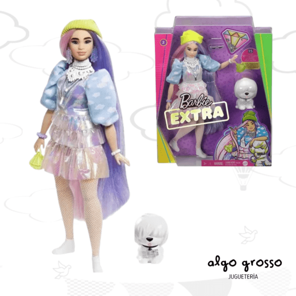 MUÑECA DE 29CM "BARBIE EXTRA" CON MASCOTA Y ACCESORIOS art..GRN27/GRN28 - Imagen 2