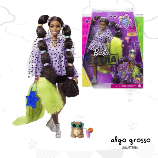 MUÑECA DE 29CM "BARBIE EXTRA" CON MASCOTA Y ACCESORIOS art..GRN27/GRN28