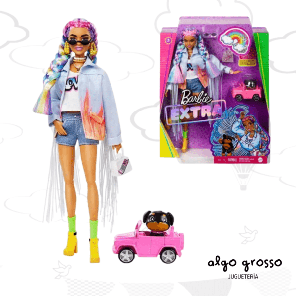 MUÑECA DE 29CM "BARBIE EXTRA" CON MASCOTA Y ACCESORIOS art.GRN27/GRN29/HDJ45