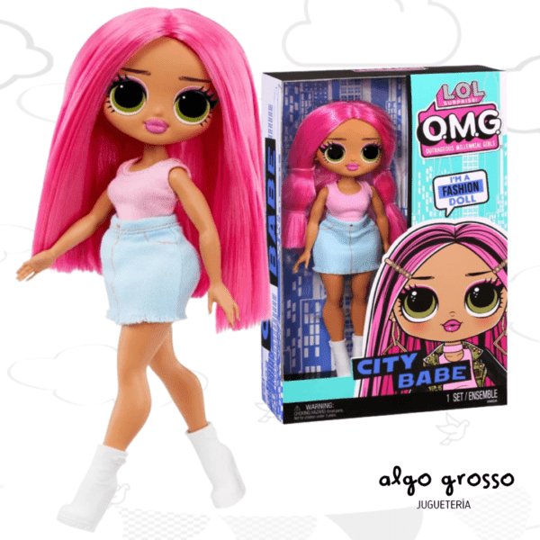 LOL SURPRISE OMG MUÑECA DE 25CM "FASHION DOLL" CITY BABE art.987673