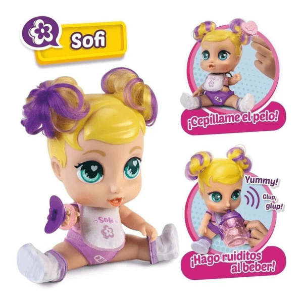 SUPER CUTE REGI MUÑECA SUPERHEROÍNA CON LUZ Y SONIDO art.SC042 - Imagen 2