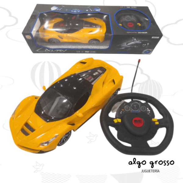 AUTO DEPORTIVO CON VOLANTE RADIO CONTROL DE 4F "LUXURY" art.2021895