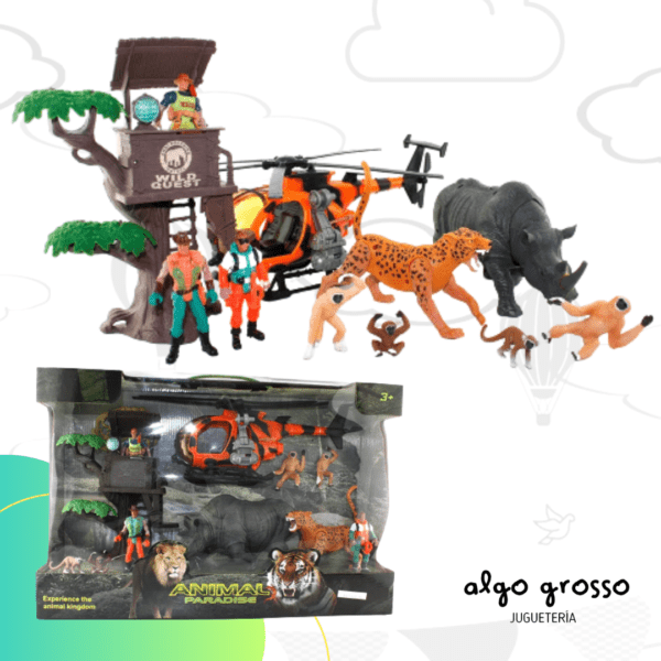 SET DE ANIMALES PARADISE FIGURAS GRANDE art.99336