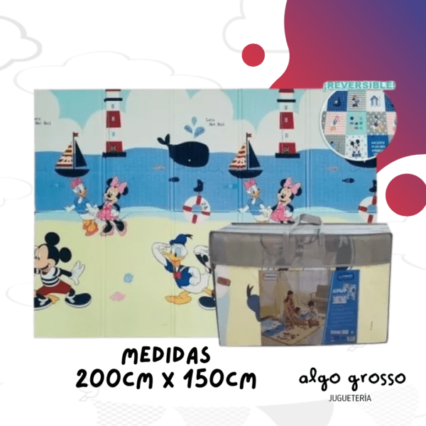 ALFOMBRA ANTIGOLPES PLEGABLE REVERSIBLE MICKEY  art.DCH07700