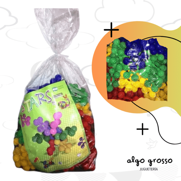 STARS BLOQUES BOLSA X 80 PIEZAS art.10225