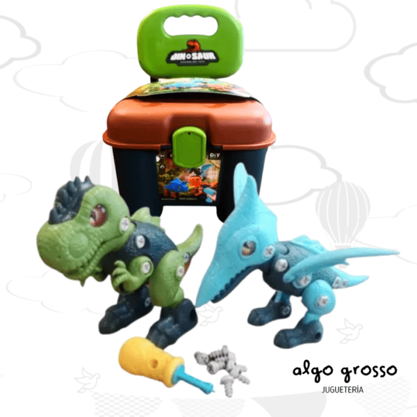 VALIJA SILLA - SET CON 2 DINOSAURIO ARMABLE art.06-208