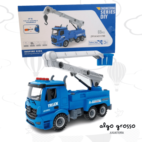 CAMION PARA ARMAR + HERRAMIENTA 66 o 69 PIEZAS art..ZPYA1431178B