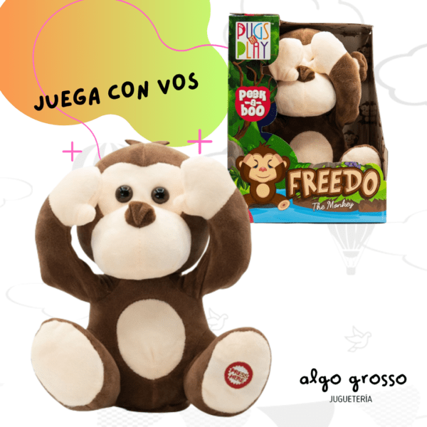 PELUCHE PEEK A BOO MONO FREEDO DE 25CM art.22339