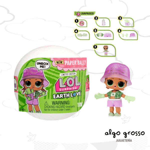 LOL SURPRISE EARTH LOVE BOLA 7 SORPRESAS art.579557