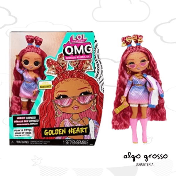 LOL OMG OUTRAGEOUS MILLENNIAL MUÑECA DE 25CM "S7 GOLDEN HEART" art.588498