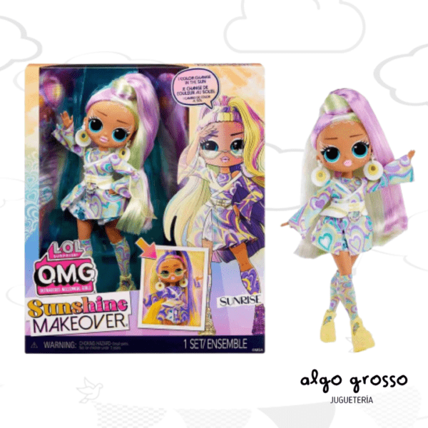 LOL OMG SUNSHINE MAKEOVER MUÑECA DE 23CM "SUNRISE" art.589419