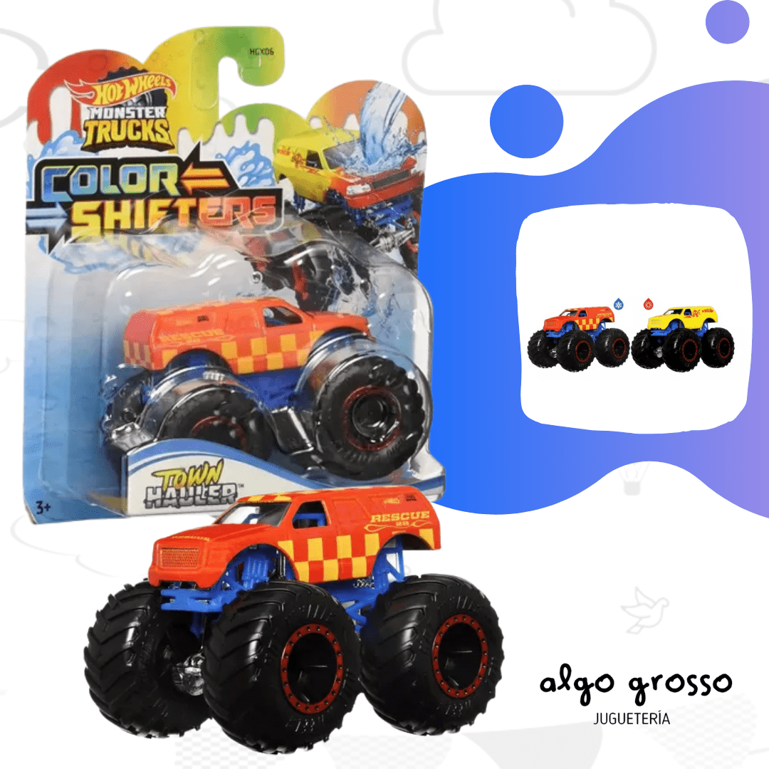 Pista Hot Wheels Monster Trucks Color Shifters Mattel - Loja Zuza