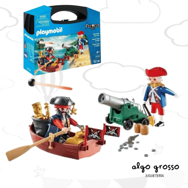 PLAYMOBIL MALETIN GRANDE PIRATA Y SOLDADO art.9102