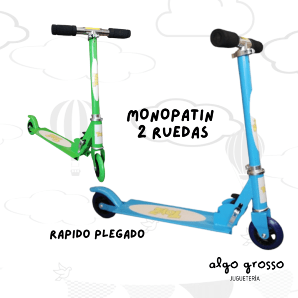 MONOPATIN METAL 2 RUEDAS COLORES SURTIDOS art.A200281//1022