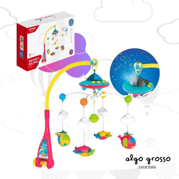 CUNERO MOVIL CON PROYECTOR, CONTROL Y SONIDO "DREAMFUL MOBILE" art.11514