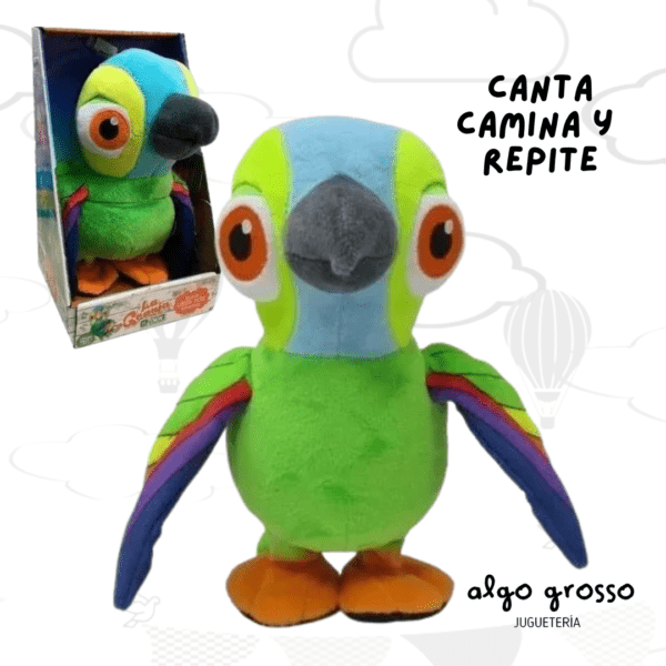 LA GRANJA DE ZENON PELUCHE LORITO PEPE INTERACTIVO art.6020/8020