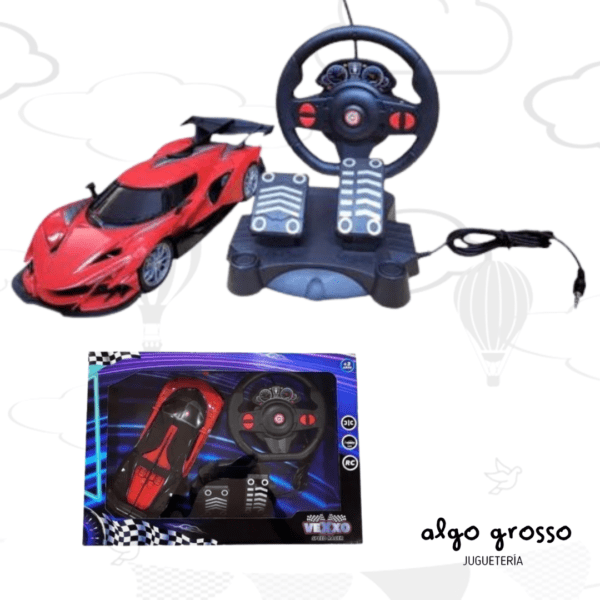 AUTO DEPORTIVO A RADIO CONTROLL VEXXO "SPEED RACER" CON PEDALES Y VOLANTE art.IK0432