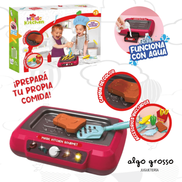 COCINA CON LUZ - SONIDO + ACCESORIOS "MAGIC KITCHEN" art.IK0486