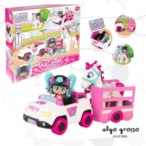 PINYPON VEHICULO + REMOLQUE CABALLO 1 FIGURA + ACCESORIOS art.PNY25000