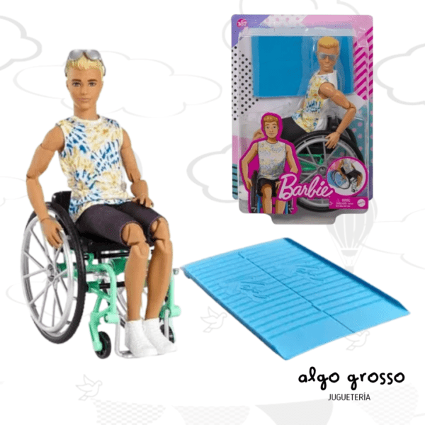 BARBIE MUÑECO KEN FASHIONISTA EN SILLA DE RUEDAS art.GWX93