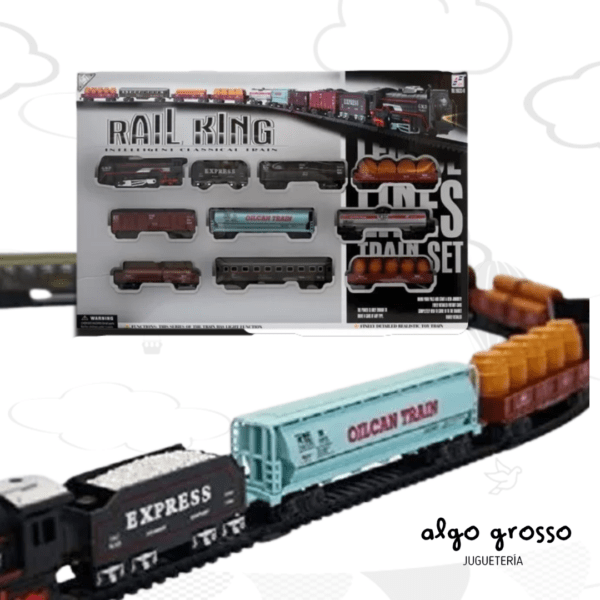 TREN A PILA PISTA "RAIL KING" GRANDE art.1202