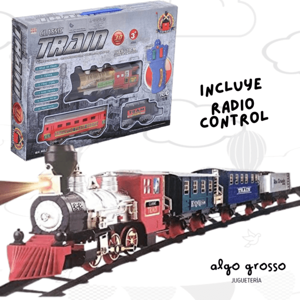 TREN A PILA CON PISTA + RADIO CONTROL  art.FD2338