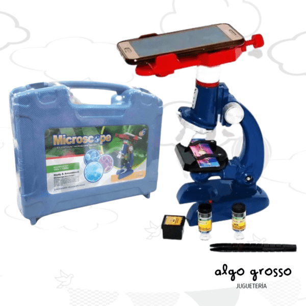 KIT DE MICROSCOPIO CON LUZ EN VALIJA + ACCESORIOS art.C2173