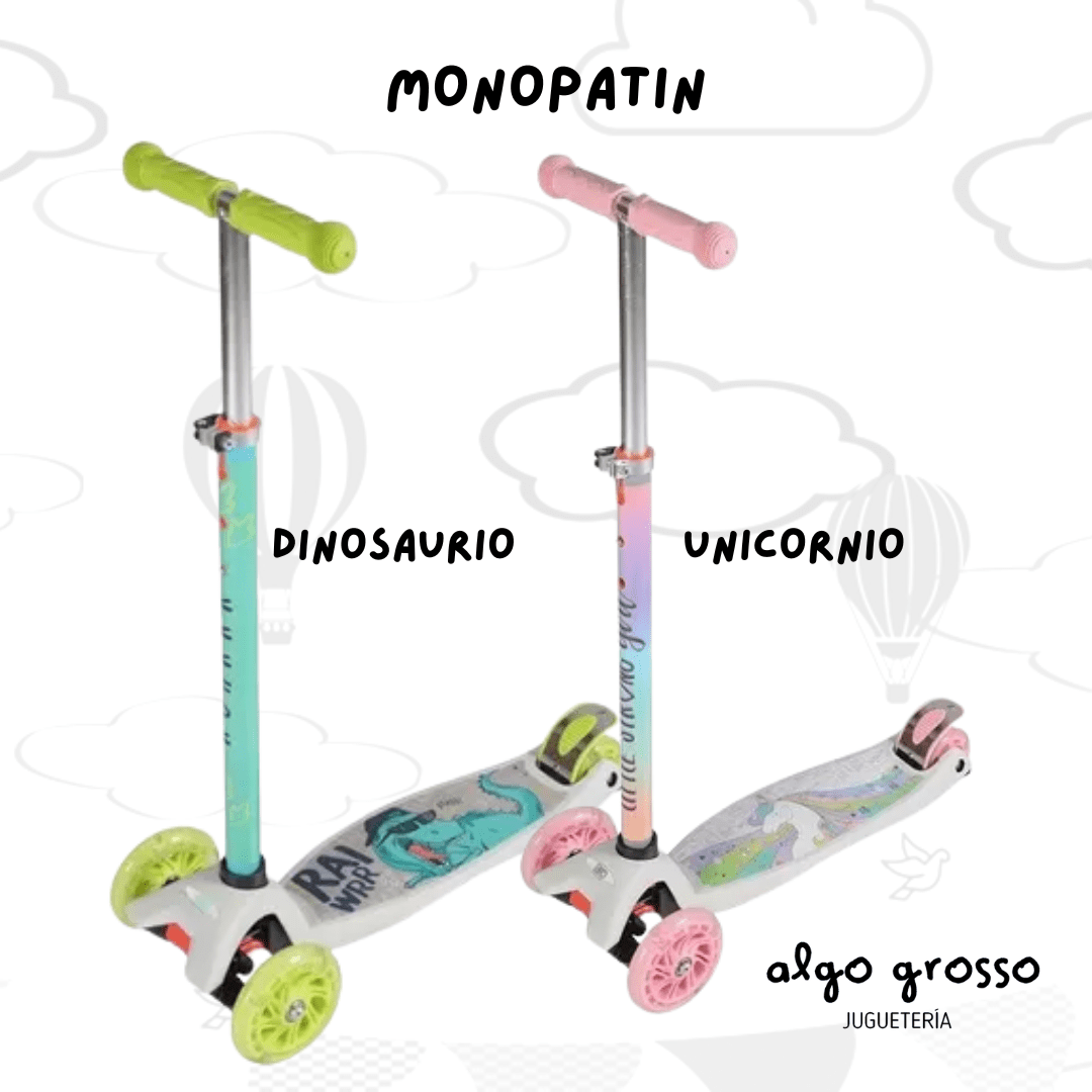 Patinete unicornio 3 ruedas 2025