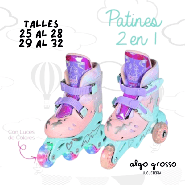 ROLLER 2EN1 (PATIN DE 3 RUEDAS) UNICORNIO GALAXY art.RLL304